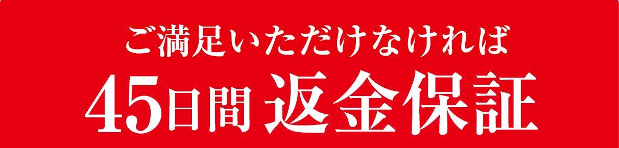 45日間返金保証